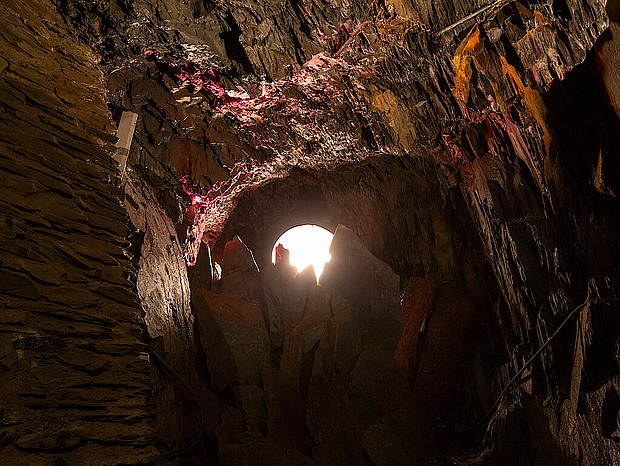 Schieferstollen Josefsglück Schieferstollen Josefsglück, aufgehende Sonne
