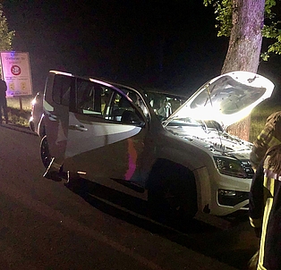 verunfalltes Fahrzeug