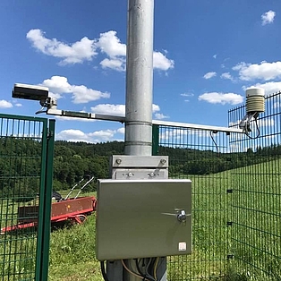 Niederschlagswächter der Wetterstation Friesenhagen