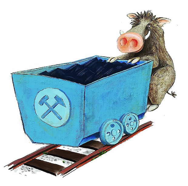 Das Touri-Maskottchen ERZI Das Touri-Maskottchen ERZI